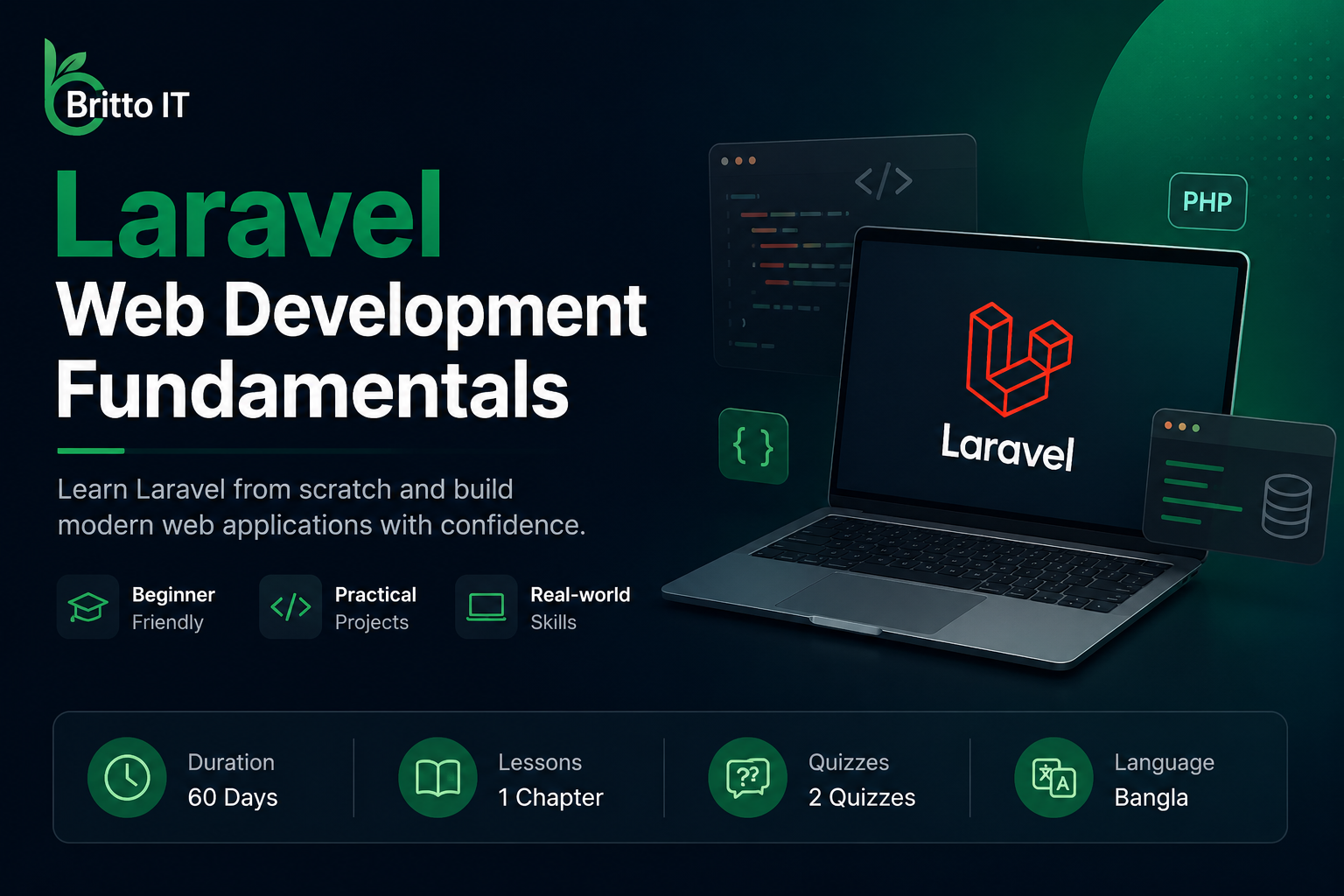 Laravel Web Development Fundamentals course cover