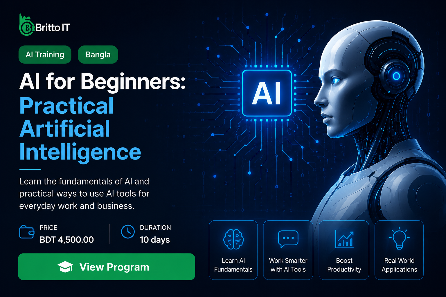 AI for Beginners: Practical Artificial Intelligence course cover